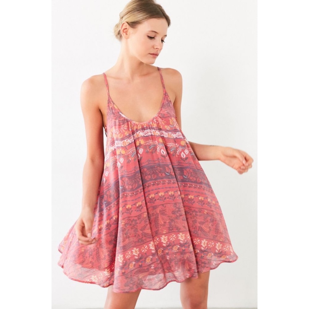 Kimchi Blue Pink Patterned Dress